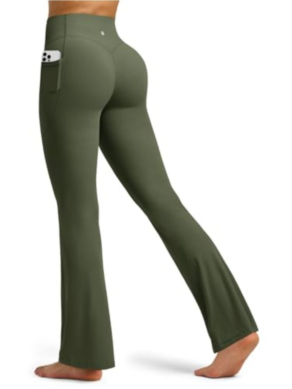 Flare Yoga Pants High Waisted Tummy Control Leggings with Pockets